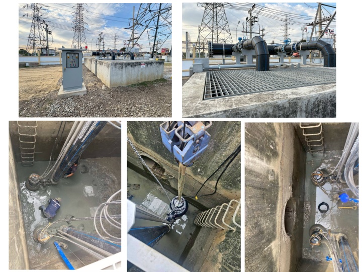 Project: งานติดตั้งท่อ HDPE และ Submersible Pump 2 ชุด 18.5kw